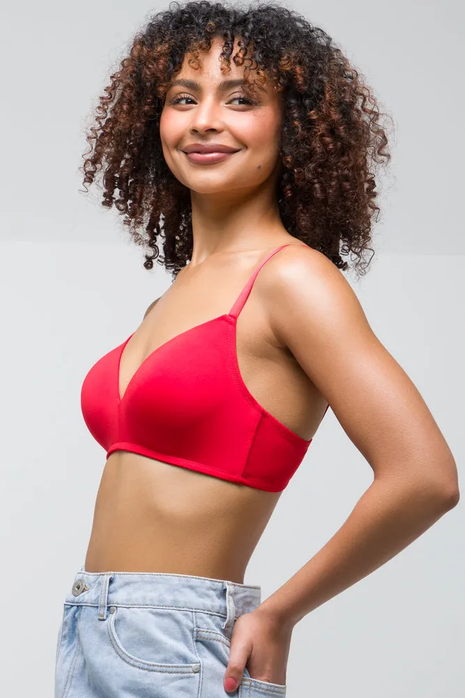 2Pack Smooth Padded Wire Free Bra Small