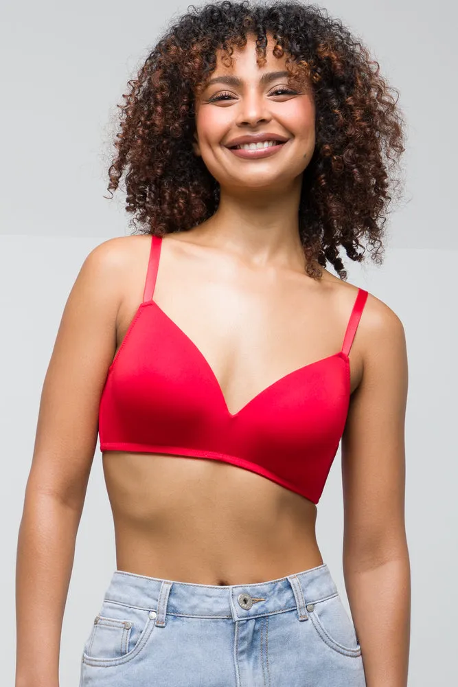 2Pack Smooth Padded Wire Free Bra Small