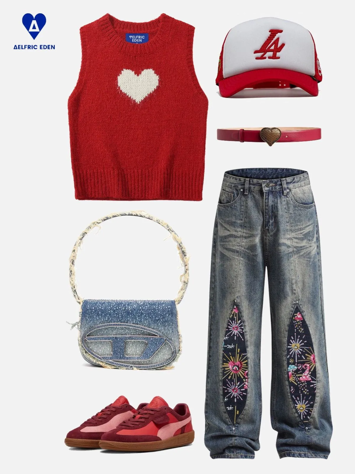 Aelfric Eden Heart Graphic Sweater Vest
