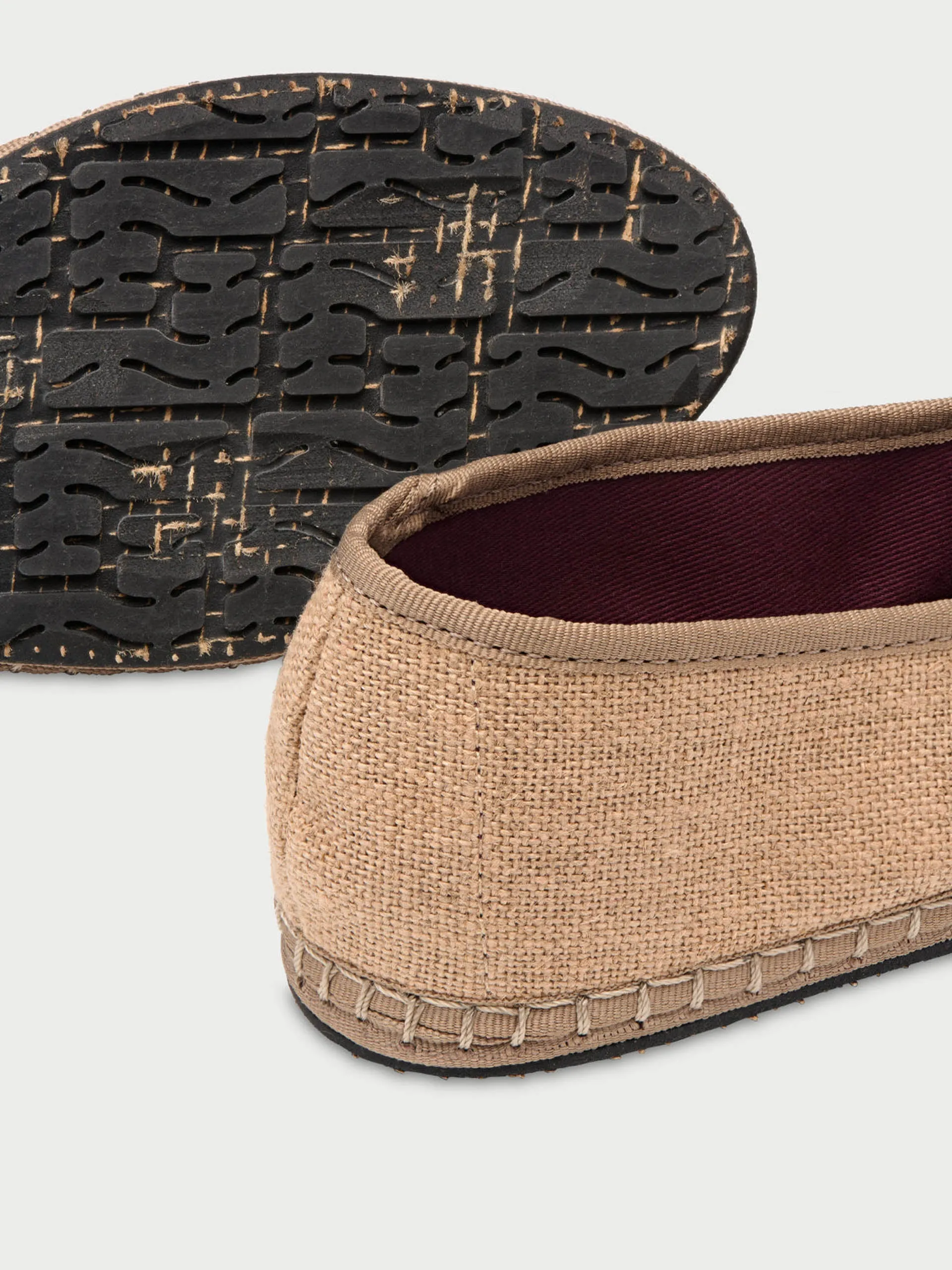 Beige Mermaid coffee flats