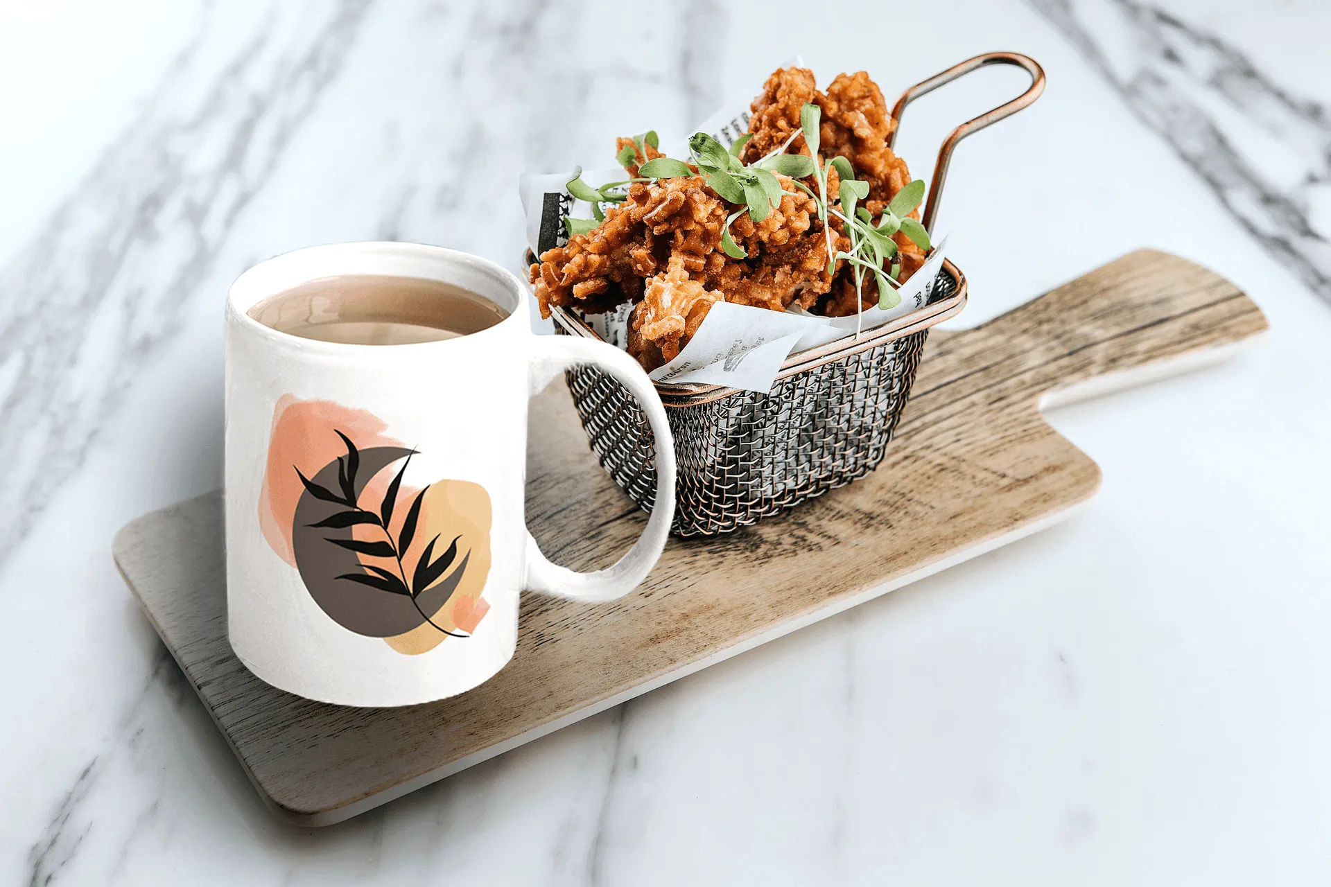 Bohemian Moon Night Abstract Modern Art Coffee Tea Cup Mug