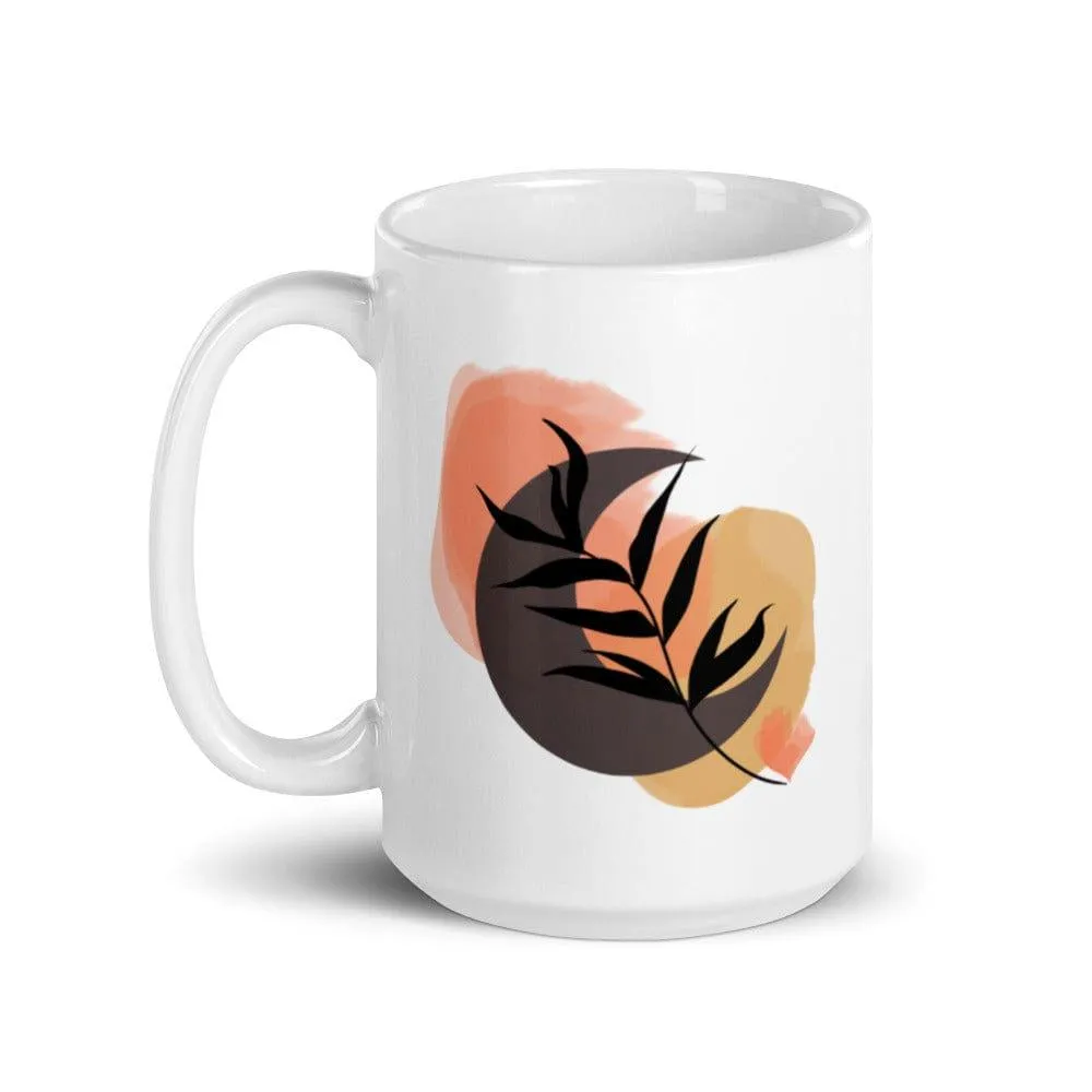Bohemian Moon Night Abstract Modern Art Coffee Tea Cup Mug
