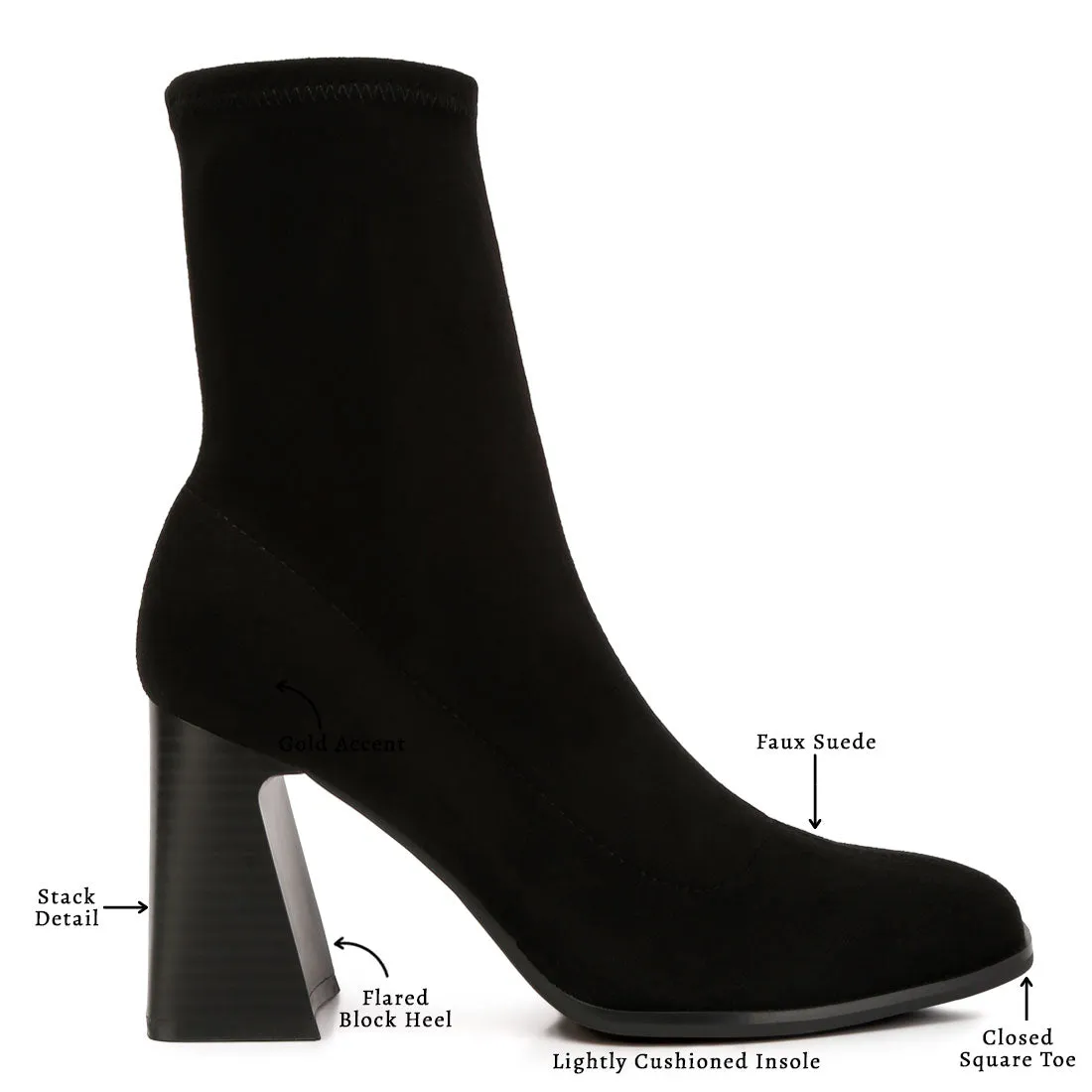 Candid Flared Block Heel Boots