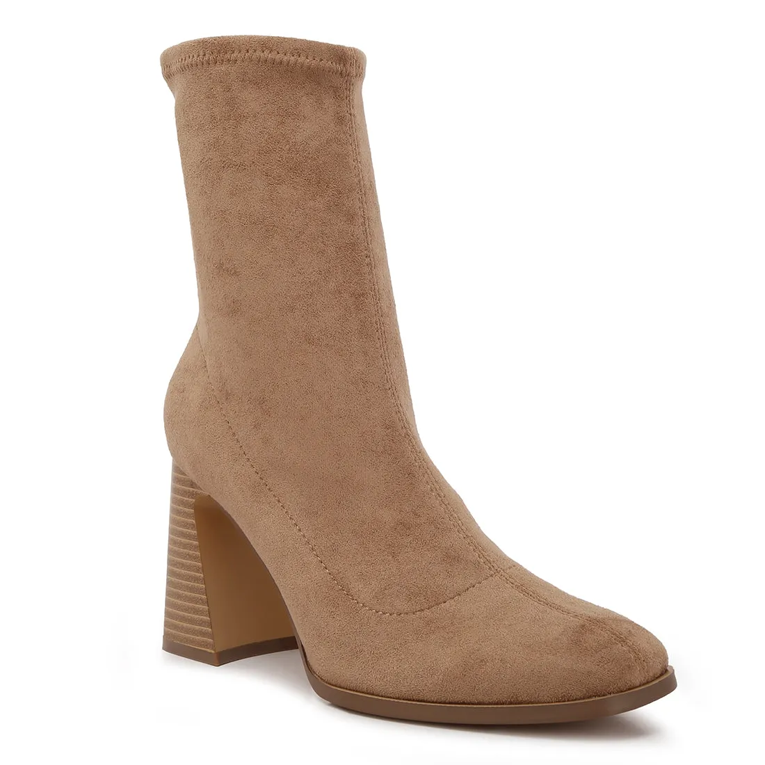 Candid Flared Block Heel Boots