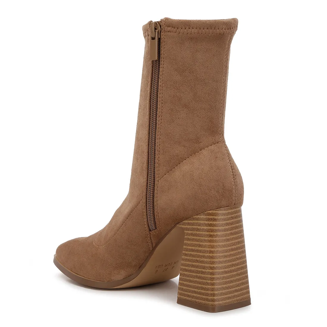 Candid Flared Block Heel Boots
