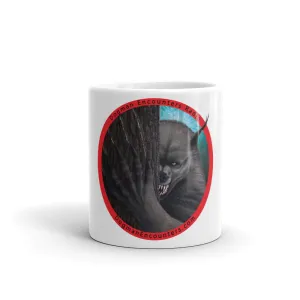 Dogman Encounters Rogue Collection White Mug (red/black font)