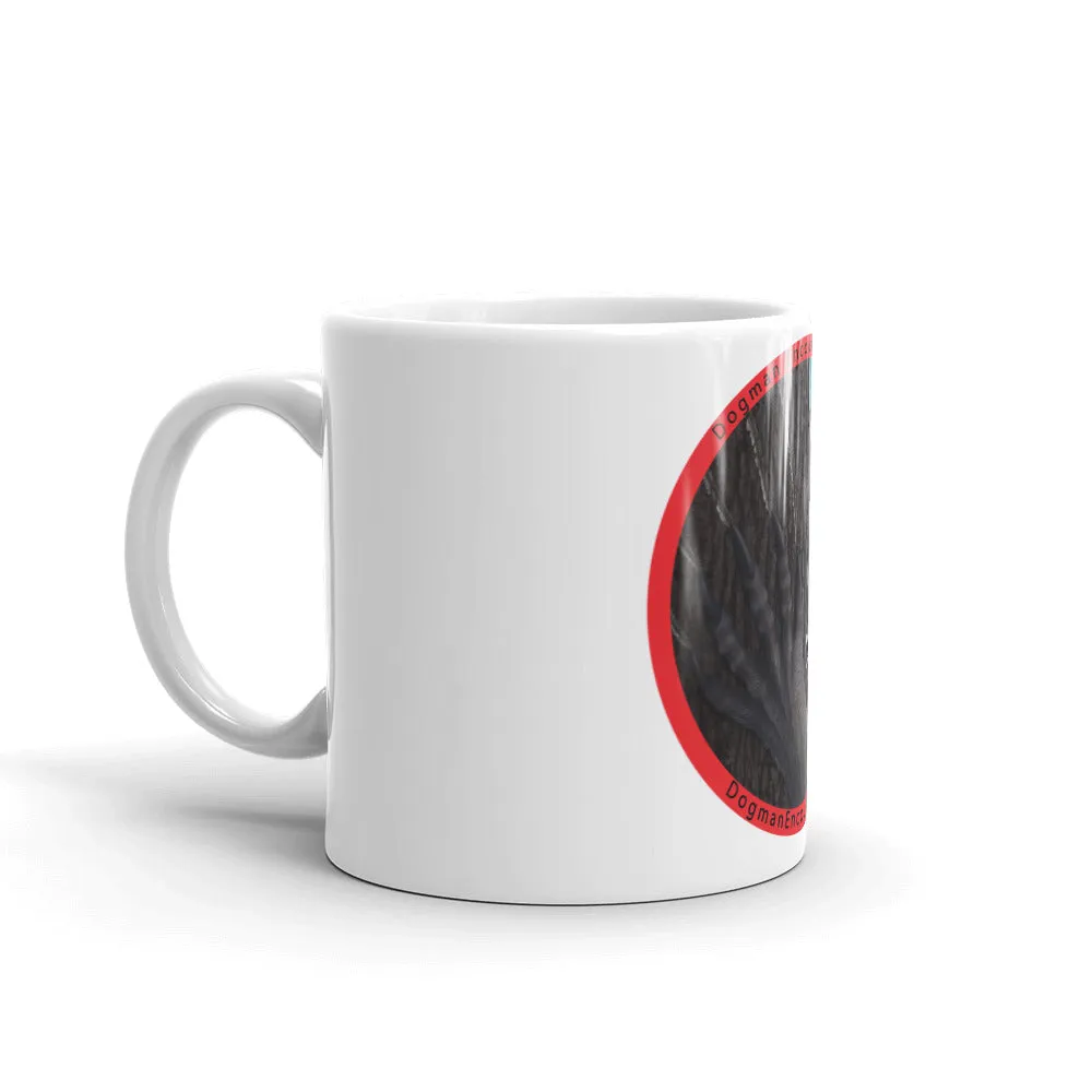 Dogman Encounters Rogue Collection White Mug (red/black font)