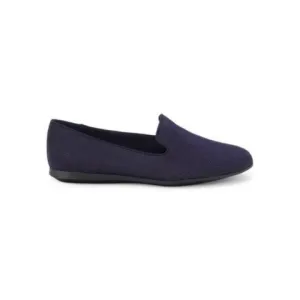 Emette Navy Fabric Anne Klein Loafer Flats