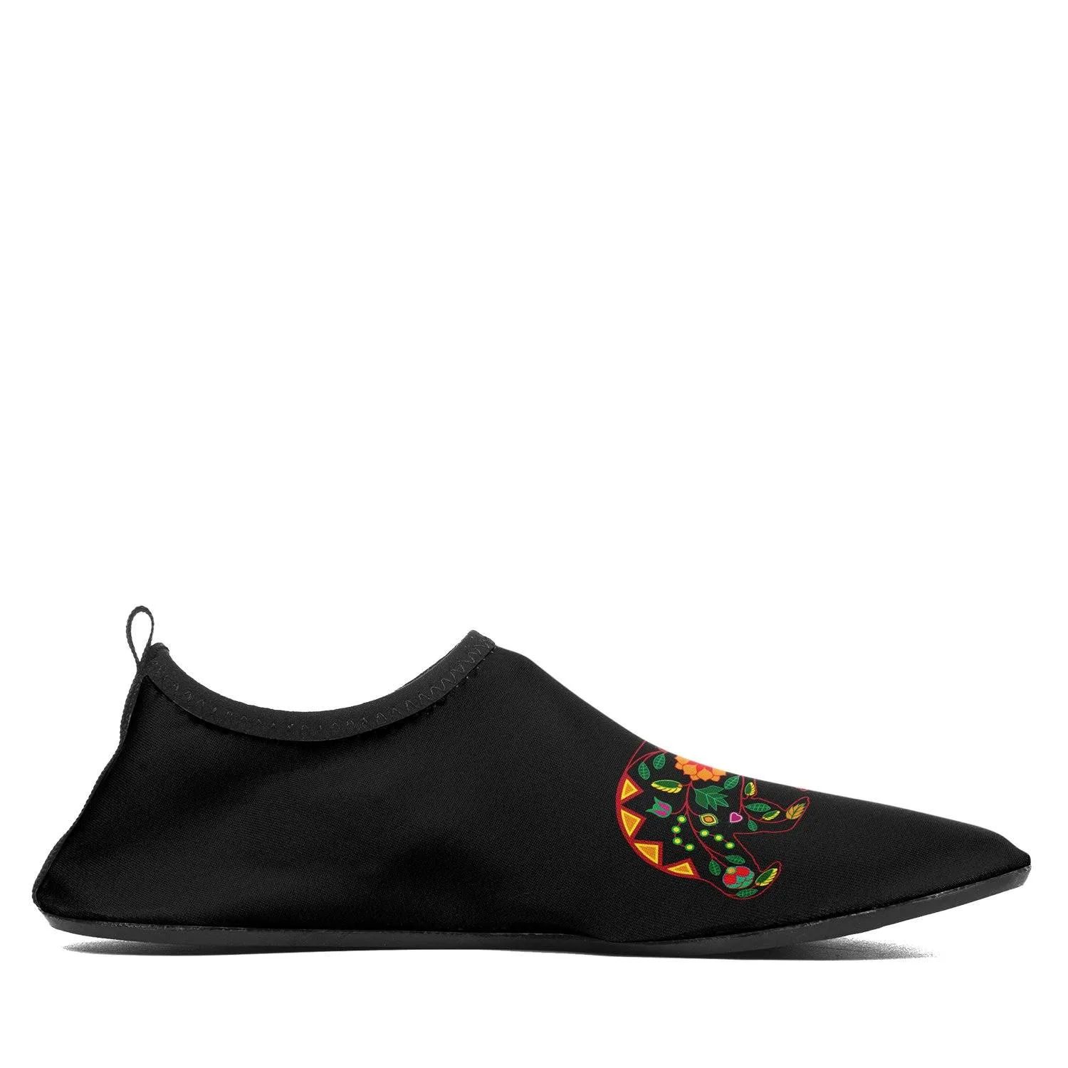 Floral Bear Sockamoccs Slip On Shoes