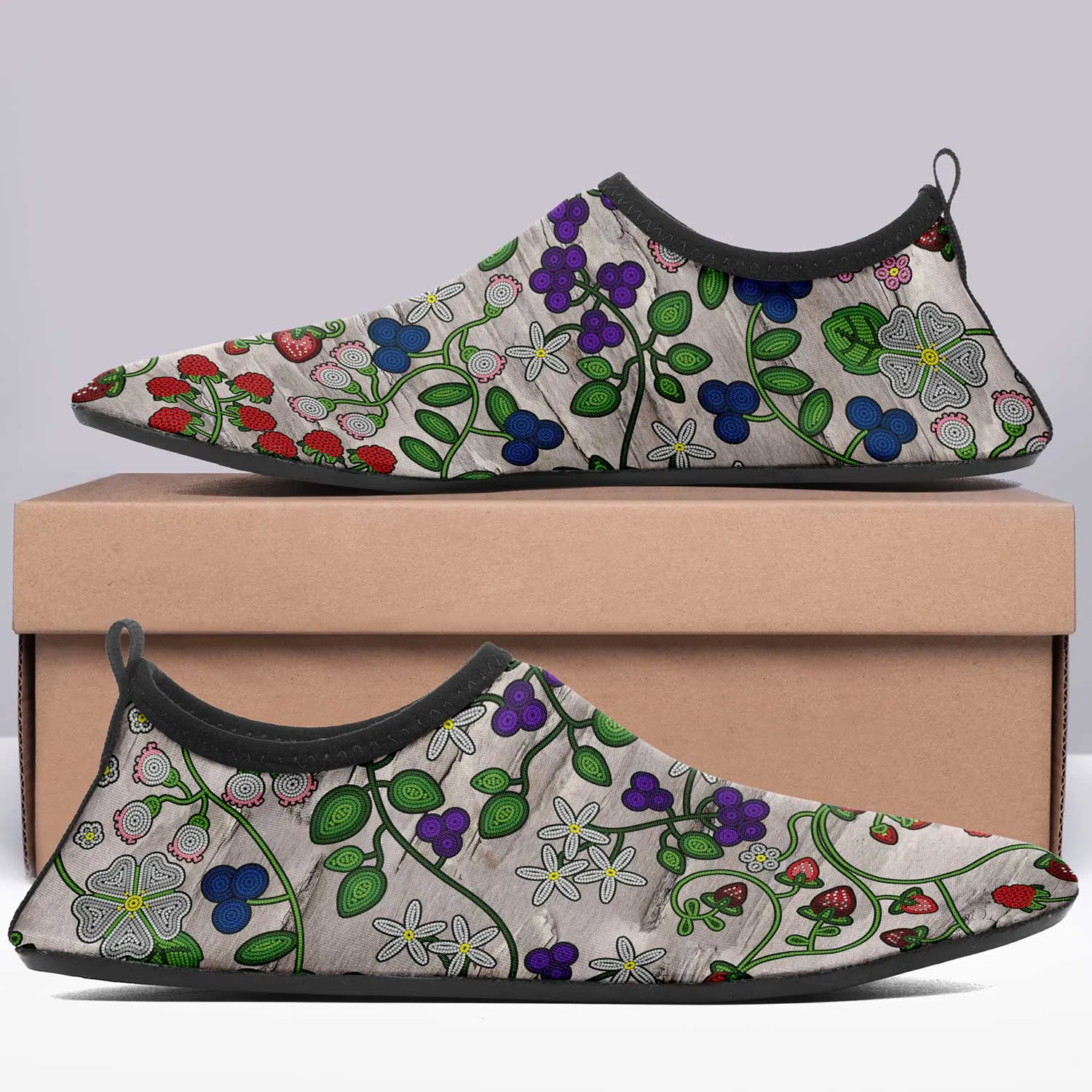 Grandmother Stories bright birch Kid's Sockamoccs Slip On Shoes