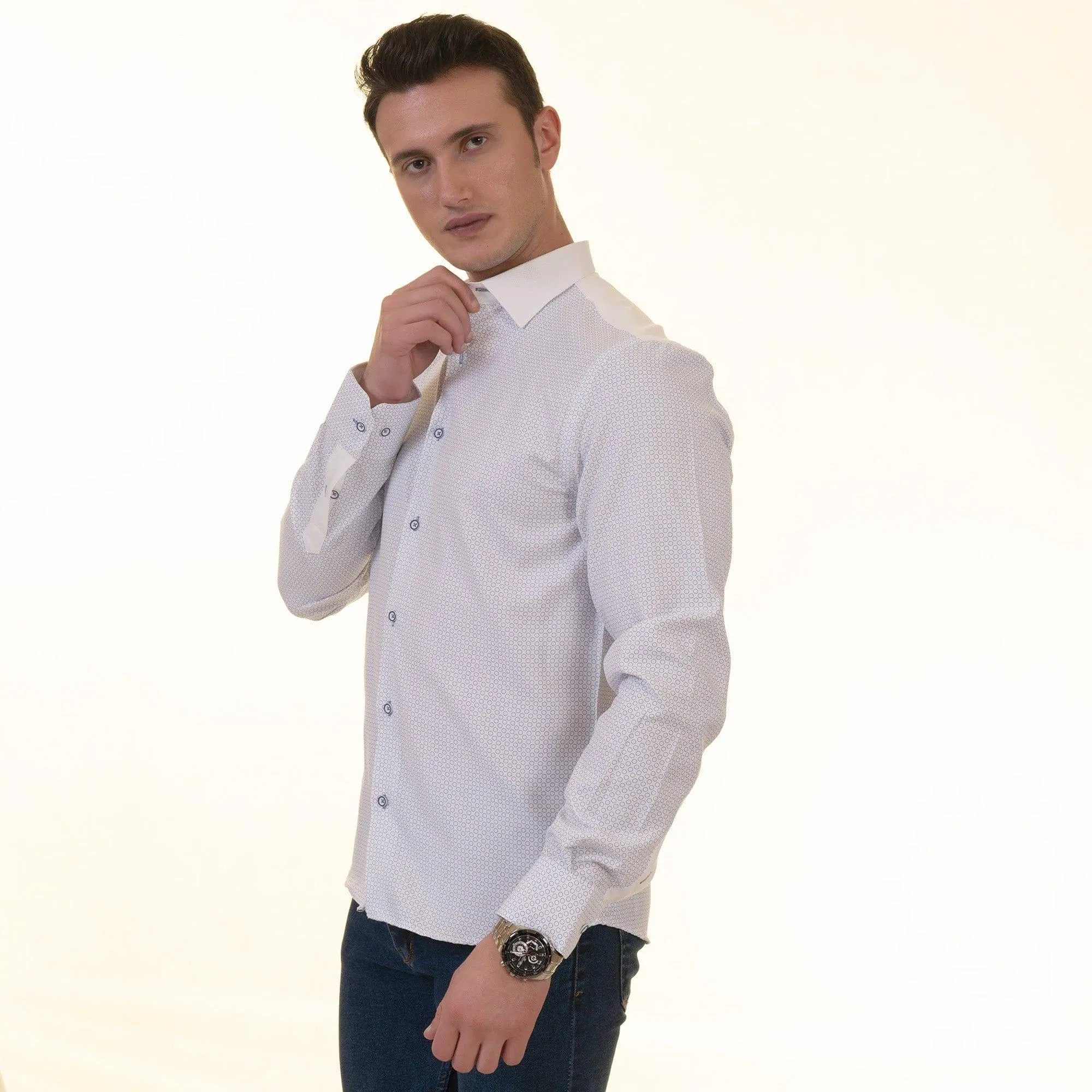 Gravity Homme Men's Long Sleeve Button Down / Piccolo S1