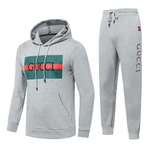 Gu Quality Ash Front Design Cotton Tracksuits