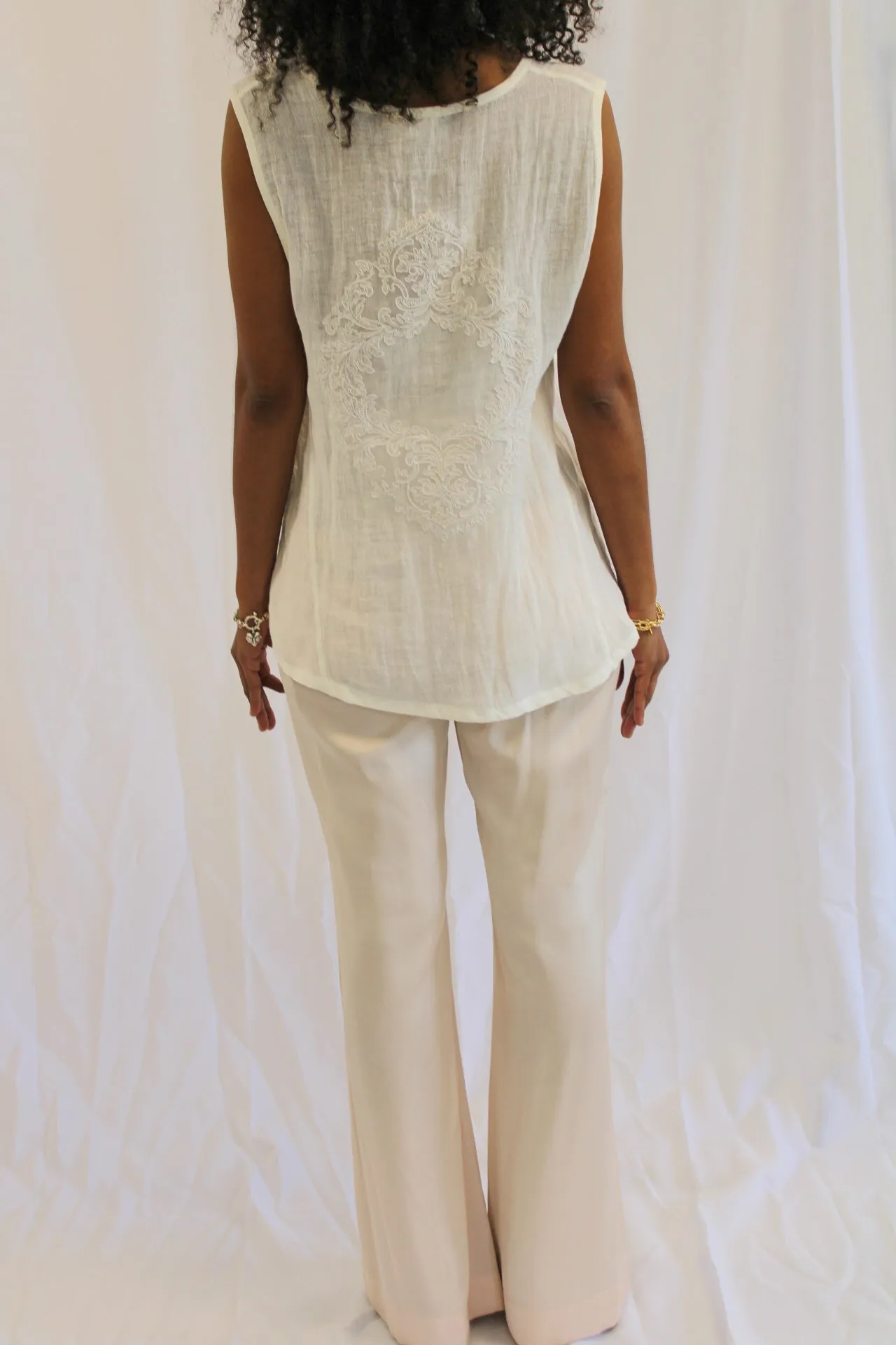 Heathrow blush wide leg pant by Uli