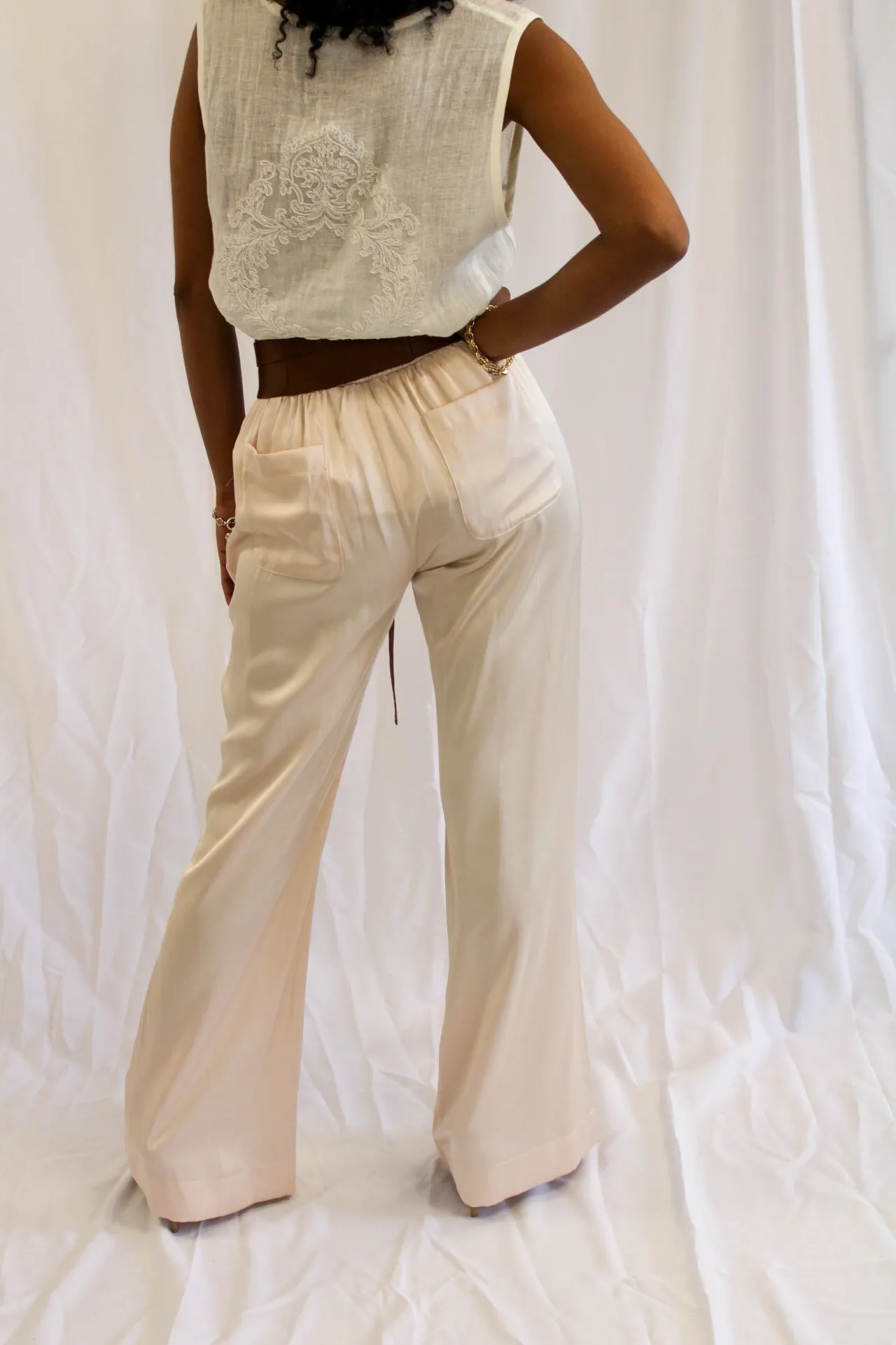 Heathrow blush wide leg pant by Uli