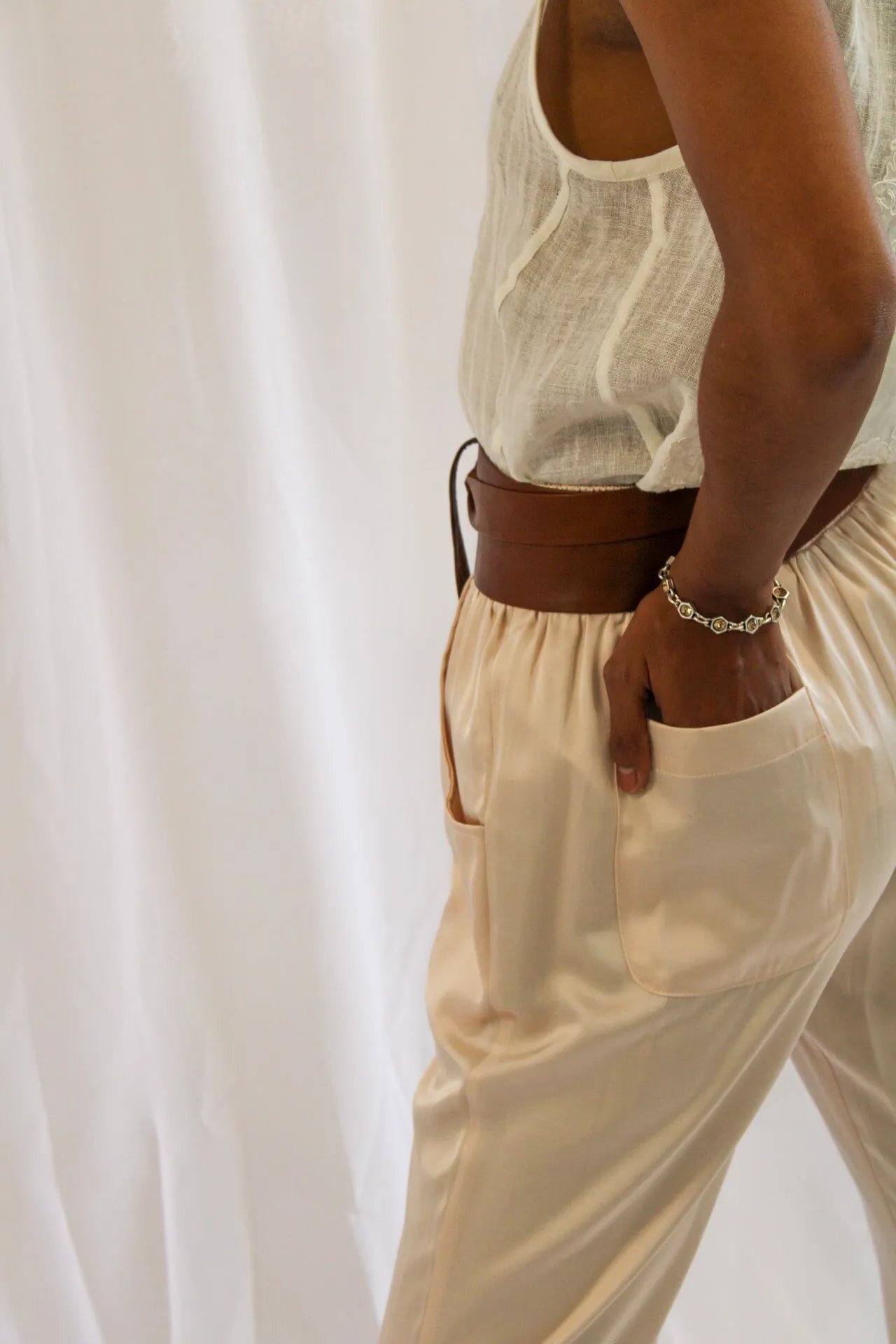 Heathrow blush wide leg pant by Uli