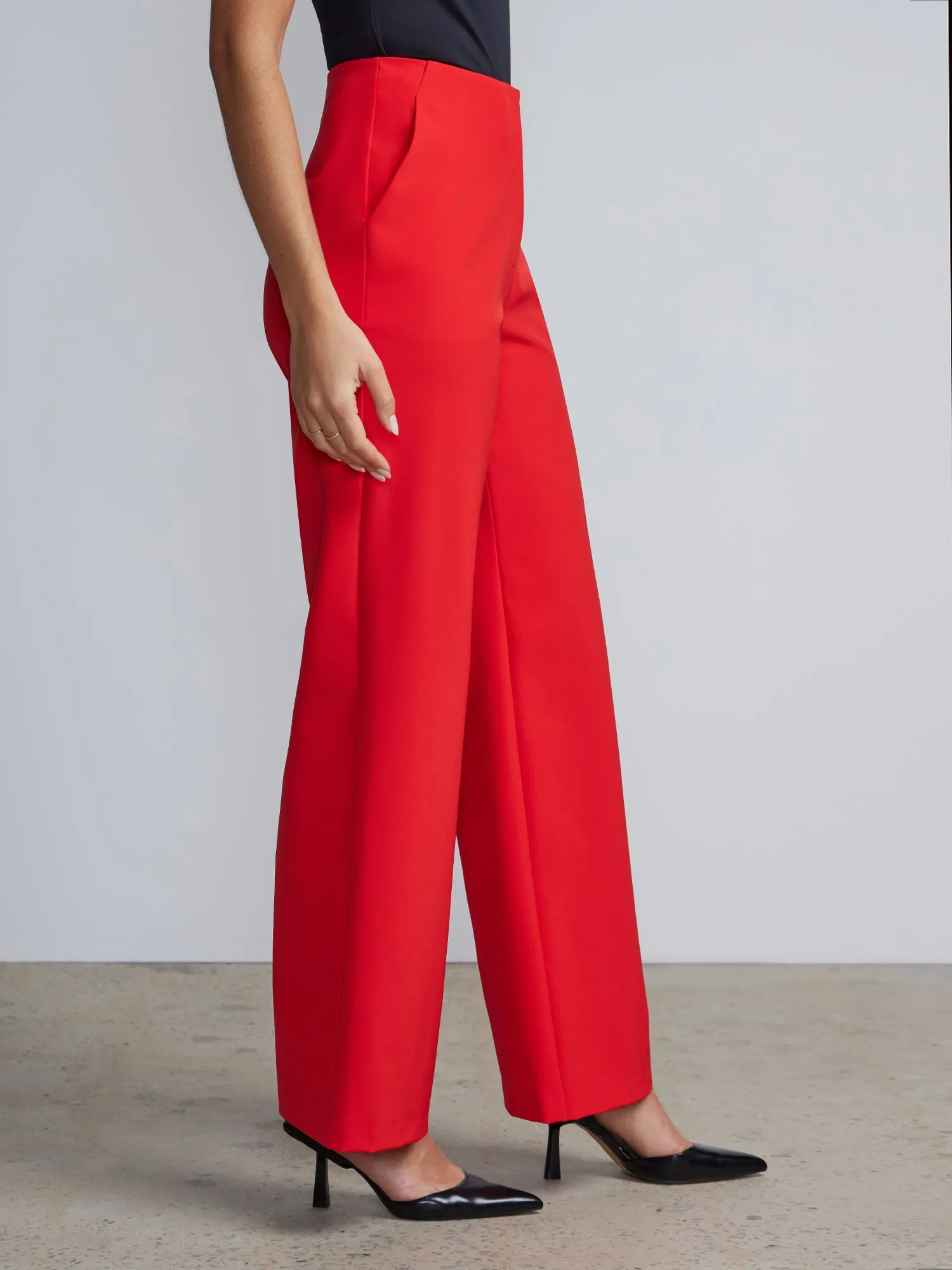 High Rise Wide Leg Pants