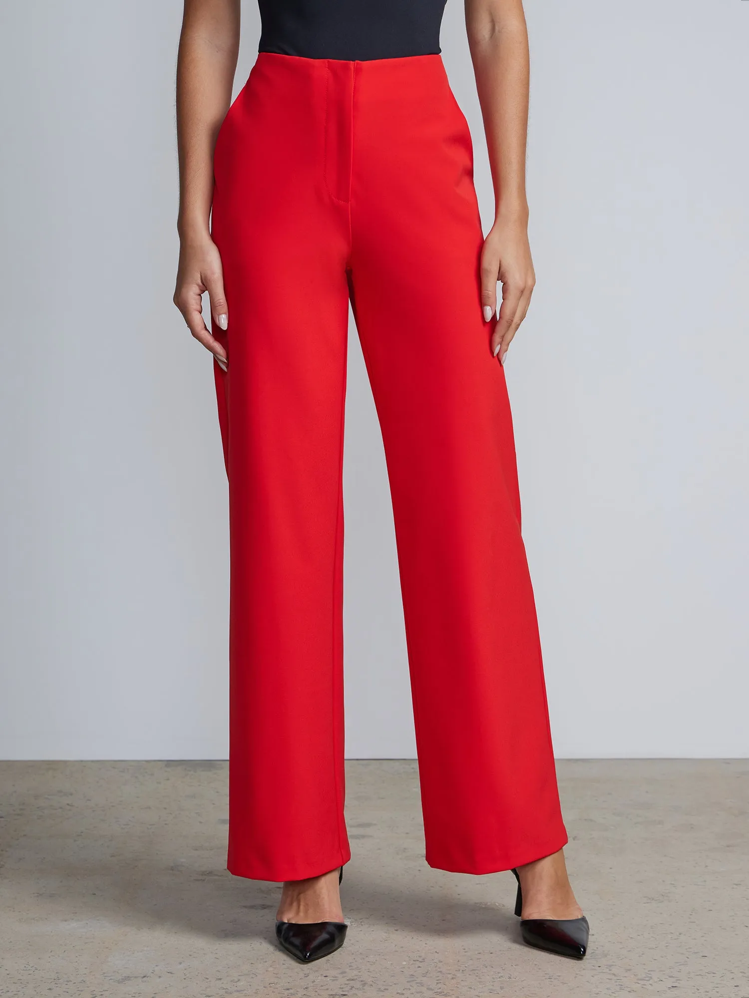 High Rise Wide Leg Pants