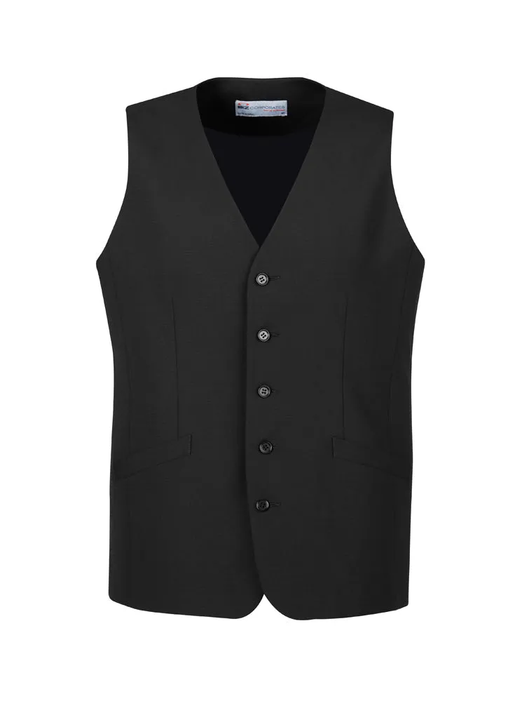 Mens Longline Vest Wool Blend