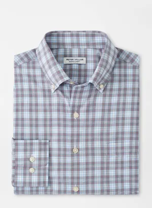 Peter Millar Watson Performance Poplin Sport Shirt In Galaxy