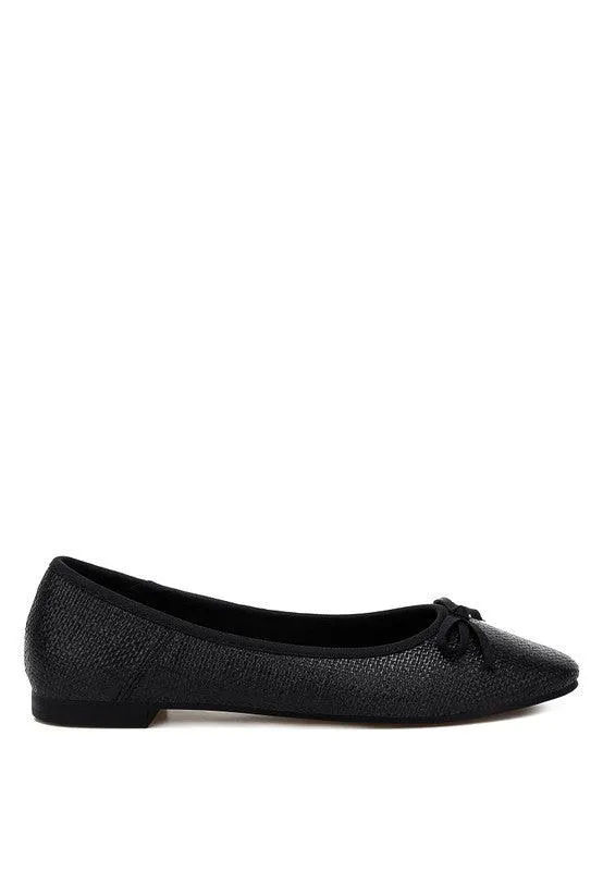 Rag & Co Paper Rings Raffia Ballet Flats