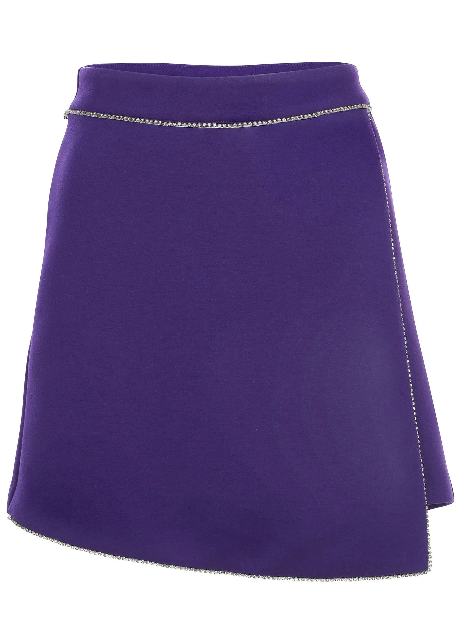 Rhinestone Scuba Mini Skort - Violet Indigo