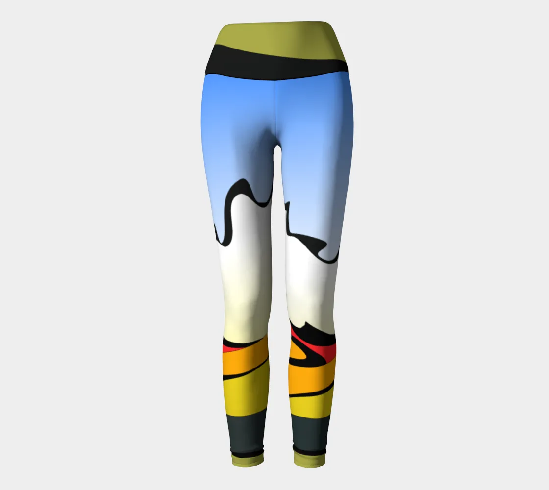 Sandavágur Church Faroe Islands Yoga Pants