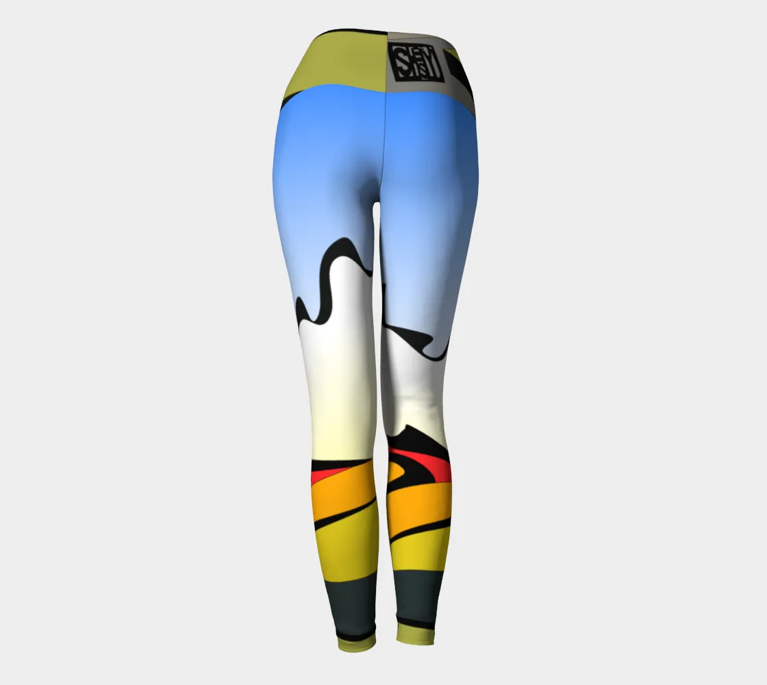 Sandavágur Church Faroe Islands Yoga Pants