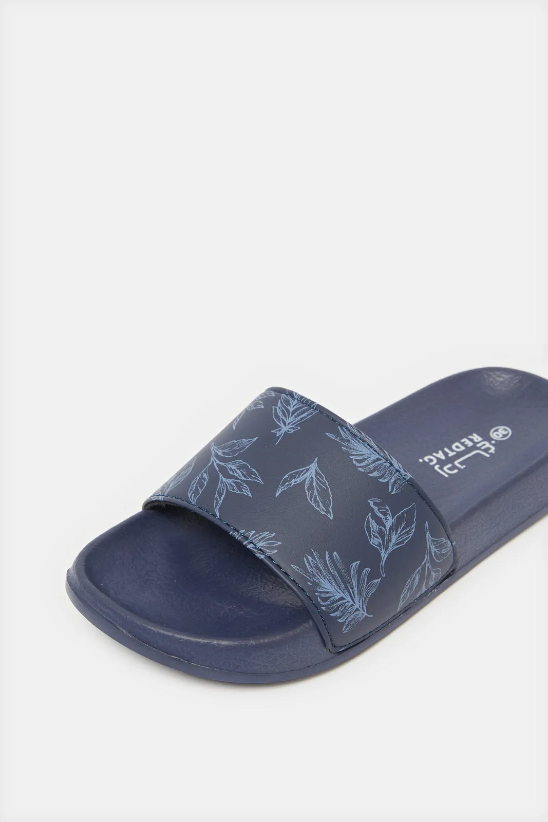 Senior Boys Navy Printed Slide