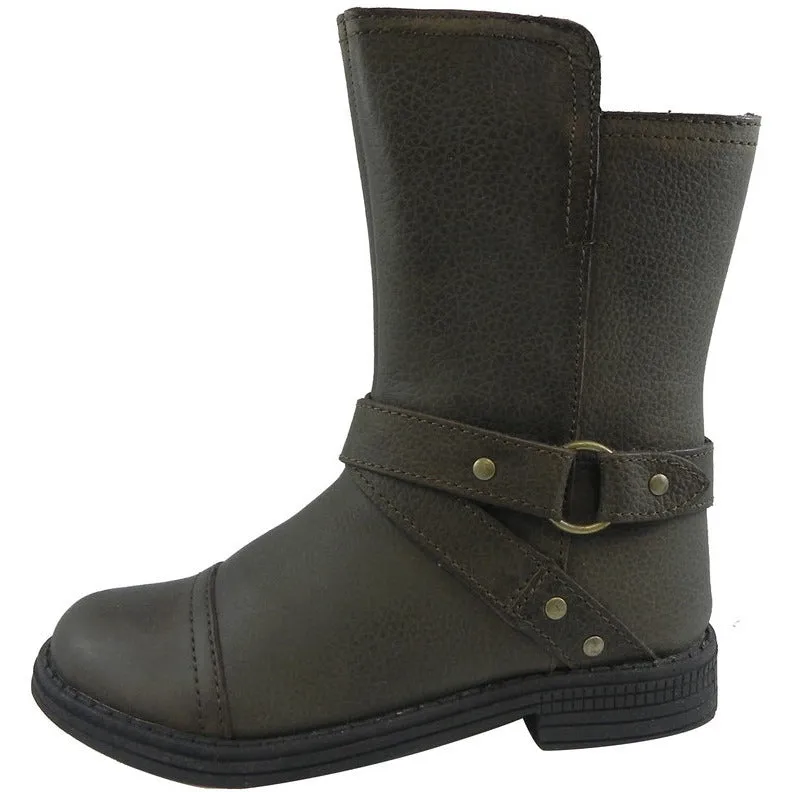 Umi Girl's Olive Chiara Harness Boots