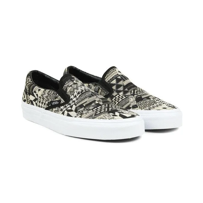 Vans Classic Slip On Italian Weave White Black