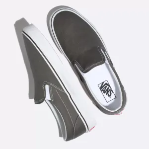 Vans Mens Classic Slip On Shoes Charcoal