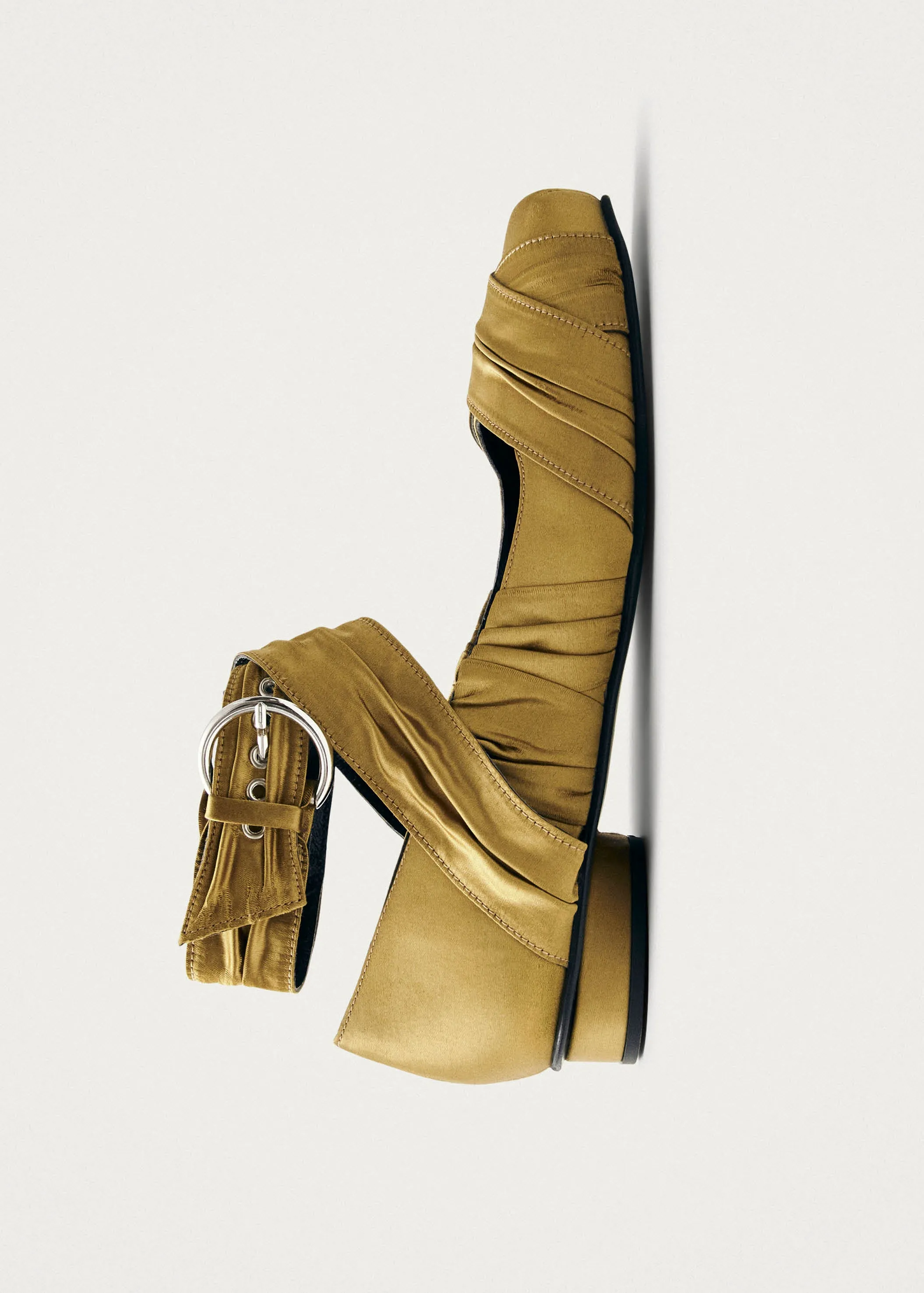 Volant Silky Dark Gold Ballet Flats