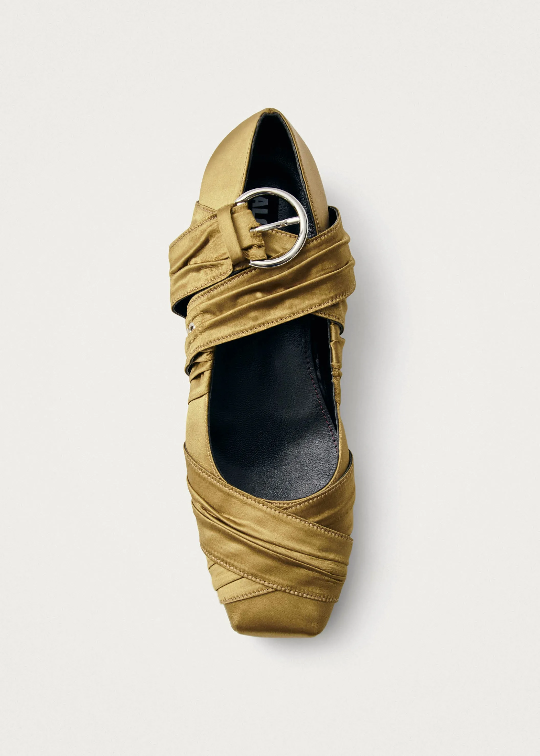 Volant Silky Dark Gold Ballet Flats