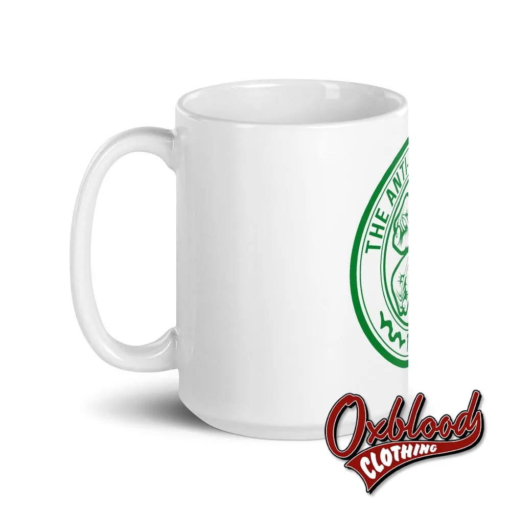 White "Celtic" The Anti-Fascist Club Mug