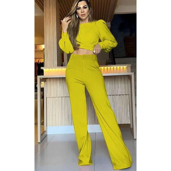Women's Crop top Bellbottom Tracksuits.